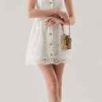 RIHOAS White Lace Collared Sleeveless Mini Dress S Photo 3