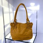 Relic  Brand Mustard Yellow Quilted Tote Bag with Lock Detail Photo 2