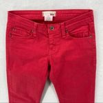 BDG  Pink Denim Stretch Cropped Skinny‎ Jean Low Rise Size 26 Photo 2