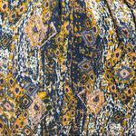 Forever 21 Strapless Boho Maxi Dress Size Small Orange Blue Gray White Photo 3