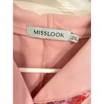 MISSLOOK Floral Print Button Down Shirt Jacket Collared 2XL Pink Size XXL Photo 2