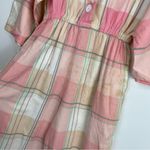 American Vintage Vintage Plaid Jumpsuit Button Front Straight Leg Jumper Sz S/M Photo 9