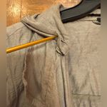 Eileen Fisher Women’s Taupe/Grey Rumpled Asymmetrical Hooded Jacket-Lge Photo 5