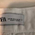 ZARA  White Denim Jeans Photo 3
