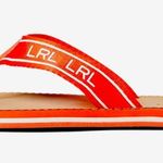 Ralph Lauren NEW LAUREN Roxxy Webbed Logo Flip-Flop Logo Photo 1