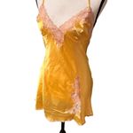 Frederick's of Hollywood Y2K 2000's rare vintage  yellow lace slip dress S/M Photo 6