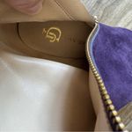 Joan & David  Purple Suede Leather Stiletto Heel Ankle Boots Womens 6 Fall Luxury Photo 8
