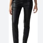 Sanctuary  Hayden Black Coated High Rise Skinny Faux Leather Pants Size 25/0 Photo 0