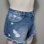 Toast Jeans blue distressed denim cutoff shorts size large Photo 1