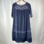 Anthropologie NWT Holding Horses  Crotchet Shift Dress in Navy‎ Size Extra Small Photo 6