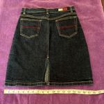 Tommy Hilfiger Tommy Jeans mini skirt w/ rhinestone trim slit in back Photo 4