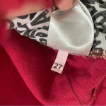 One Teaspoon  Vanguard High Waist Denim Skirt in Red Envy Size 27 Photo 13