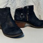Teva  Black Leather Ankle Booties Women’s Size 7.5 Moto Western Boho Chic Boots Photo 0