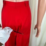 David Brooks LTD High Waisted Wide Leg Pants Trousers Career Size 14 Red Photo 7