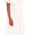 Free People NWT Ivory Samantha Embroidered Maxi Cotton Shirt-Dress Photo 1