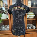 Ed Hardy Vintage Y2K Butterfly & Skull Graphic Tee Photo 3