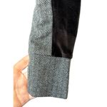 Soft Surroundings Moderne Cowl Neck Herringbone Sweater Dress Velvet Trim sz XS Photo 6