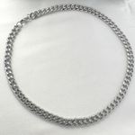 Link Chain Necklace for Men Women Streetwear Punk Hip Hop Unisex Style Silver Photo 4