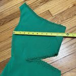 Maje Cut-Out Green Knit Asymmetrical Strap Bodysuit Size 1 (Small) Photo 4