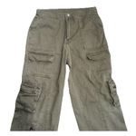 Women’s Juniors Army Green Cargo Straight Leg Casual Pants Size 3 Photo 2