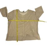 Napa Valley Size 2 X Woman Crochet Beige 3/4 Sleeve Open Cardigan Sweater Tan Photo 2