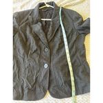 Lafayette 148 Classic Charcoal‎ Gray Blazer Professional Office Wear Size 10 Black Photo 7