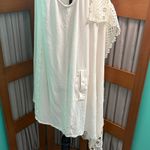Maurice's  Ivory Crochet long Drape Vest with pockets! Photo 6