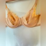 Auden Unlined Balconette Underwire Bra Pale Pink Lace 40C New Without Tags Orange Size undefined Photo 8