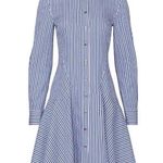Derek Lam Collective Blue Striped Shirt Dress Size 38 Photo 4