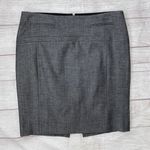 EXPRESS women 4 grey fully lined mini pencil skirt w/back slit Photo 0