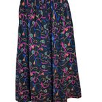 Talbots  VTG Light Corduroy Maxi Skirt w/Belt Loops  Festival Print Tassels Cords Photo 1