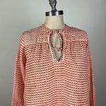 Roberta Roller Rabbit Roller Rabbit Orange Pattern Popover Blouse Photo 2