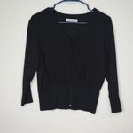 Grace Karin  Black Button Front Cardigan Sweater Size M(C39) Photo 1
