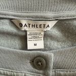 Athleta Women’s Sz Medium Balance Henley Sweatshirt Top | Blue Star Style 985543 Photo 2