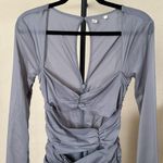 House Of CB  ‘Camille’ Dove Grey Real Silk Mini‎ Dress NWOT Size M Photo 10