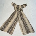 She & Sky Tan and Cream Off-Shoulder Jumper Photo 2