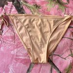 vintage tan orange bikini bottoms with gold butterfly charms Photo 0