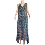 Natalie Martin Tova Maxi Dress, Vintage Flowers Indigo, Large Photo 5