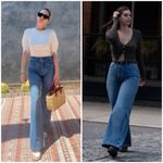 💕FAVORITE DAUGHTER💕 The Masha High Rise Wide Leg Jeans Long Beach Blue 31 NWOT Photo 8