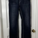 Kut From The Kloth KUT Blue Natalie High Rise Bootcut Y2K Denim Jeans Size 10 Embroidered Pockets Photo 0