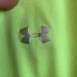 Under Armour  Neon Yellow V-Neck Short Sleeve Shirt Photo 4