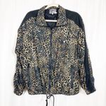 Pam & Gela X Revolve Leopard Animal Print Full Zip Windbreaker Jacket Photo 1