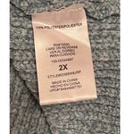 My Michelle MM By  Knitted Sweater Puff Sleeves V-neckline Green Size 2X Photo 5