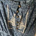 Rewind : Denim Blue Floral Romper- M Photo 2