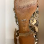 Schutz  Sandals Tan Lace Up Block Heel Melancy Strappy Size 7.5‎ Photo 10
