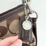 Coach Brown Two-Tone Signature Stripe Two-Way Bag - K0920-F13674 Photo 1