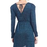 Band of Gypsies  Gemme Long Sleeve Faux Wrap Metallic Dress M NEW Photo 3