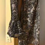 LPA  Revolve black & nude paisley cutout mini dress Photo 3