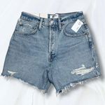 AGOLDE Button Fly High Rise Cut Off Organic Cotton Denim Riley Short Size 27 Photo 0