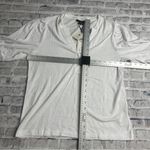 Sanctuary EUC White Henley Short Sleeve Button-Up Shirt NWT Size Medium Photo 10
